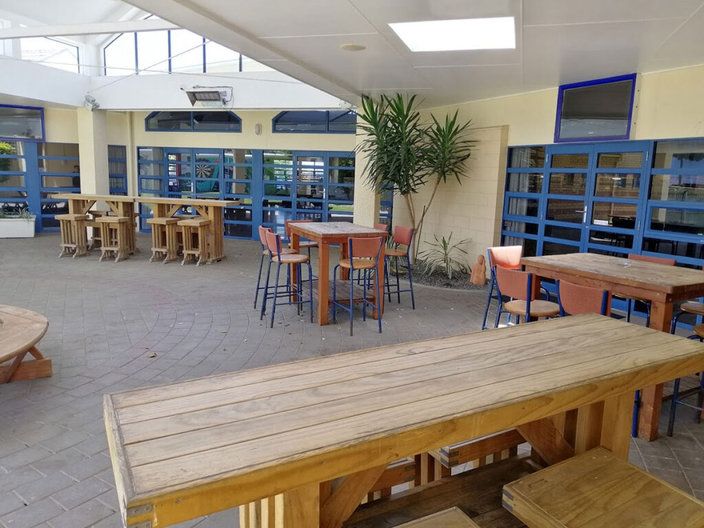 Outdorr area at South Taranaki Club